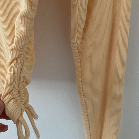 Princess Polly Yellow Ripped Ruched Top - Picture 8 of 10